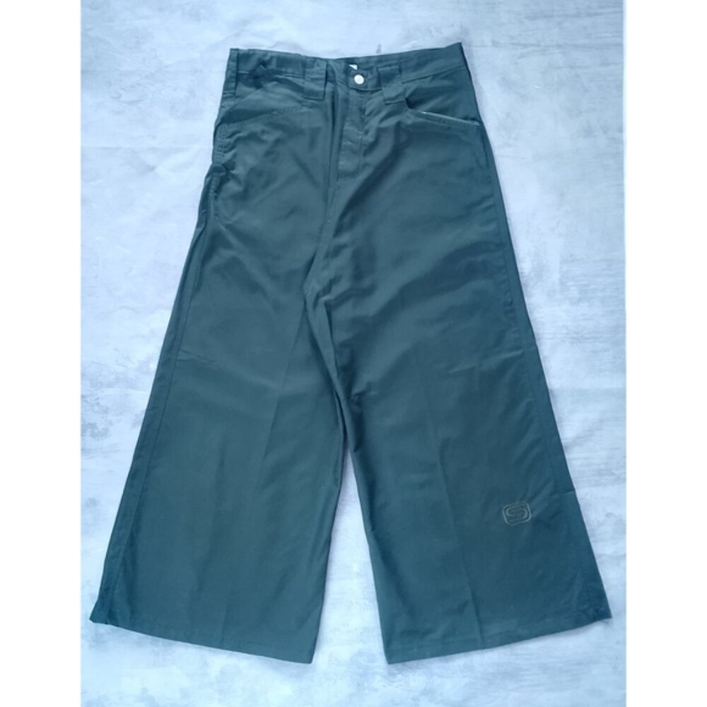 Vintage 90s Big Baggy SNUG INDUSTRIES Dark Green Wide-Leg Pants